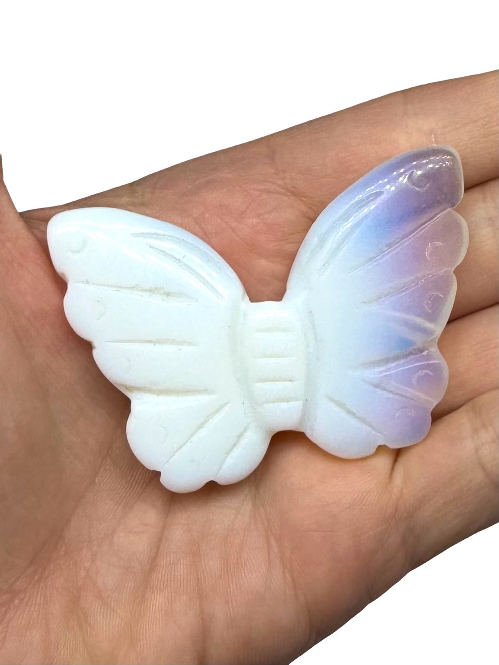 Opalite Butterfly Carved Crystal Figurine Gift Decor